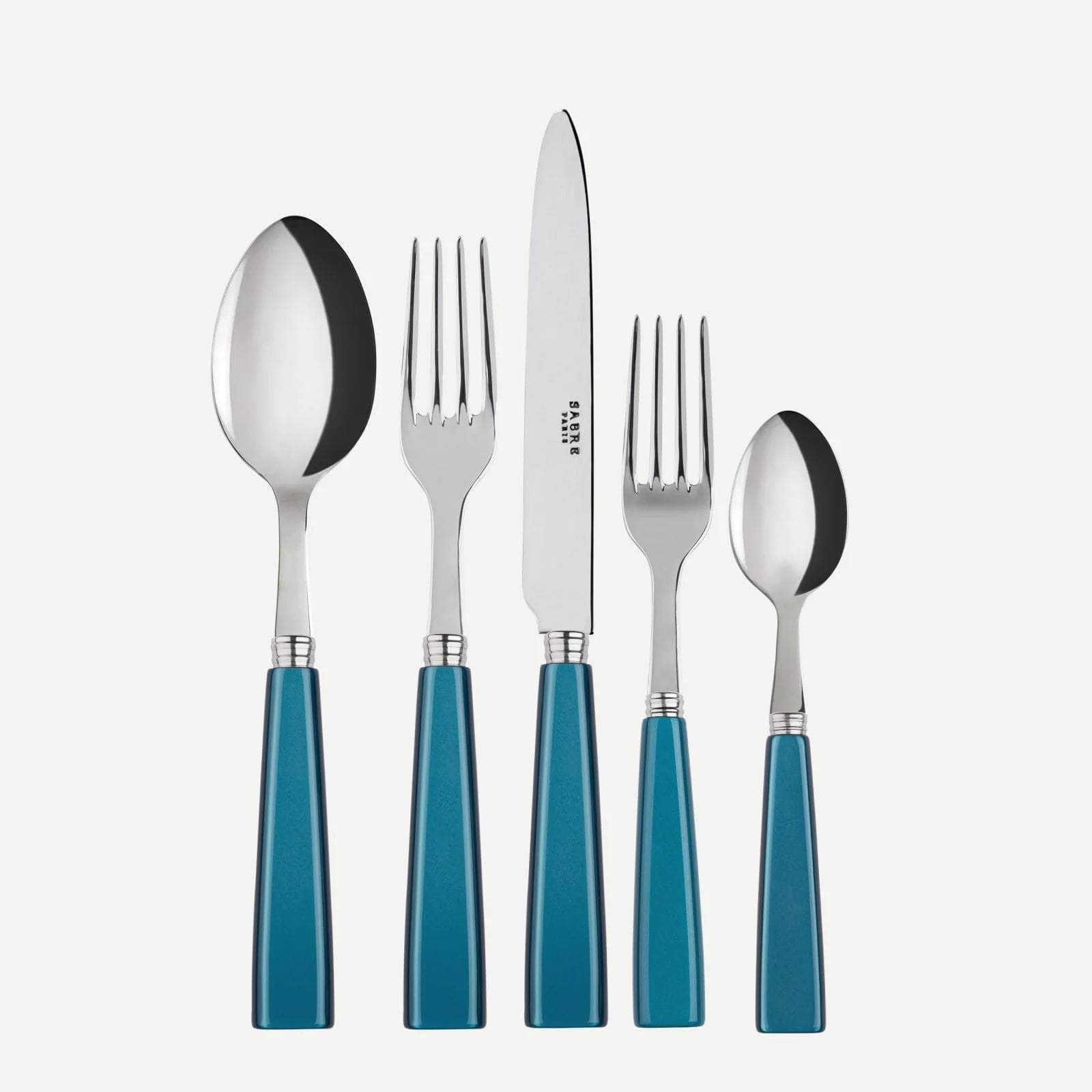 Icône 5 PC Cutlery Set, Turquoise