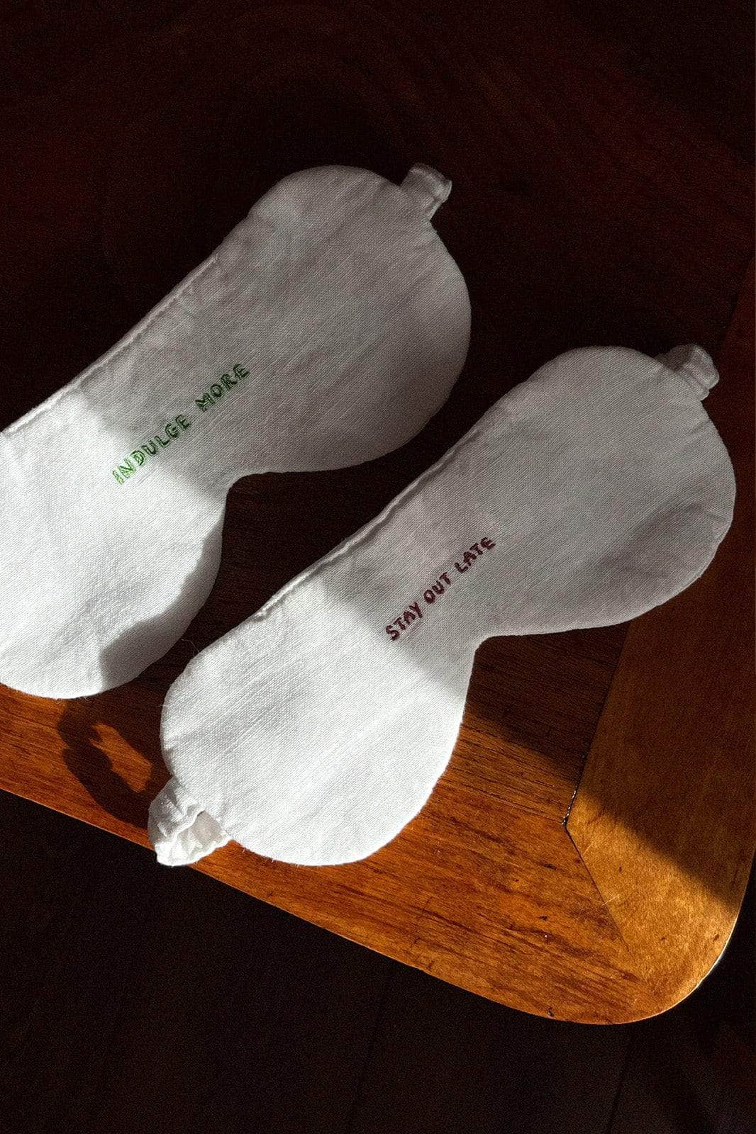 Stay Out Late' Linen Eye Mask