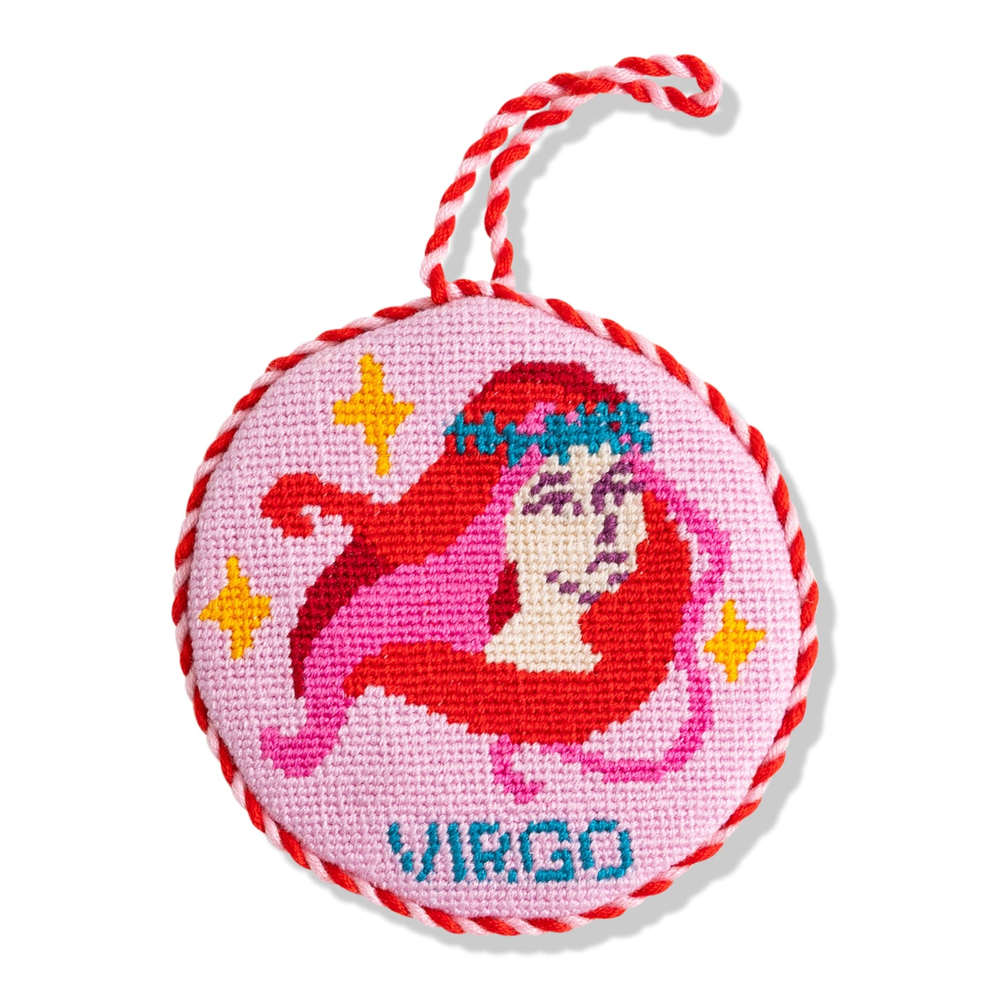 Needlepoint Zodiac Ornament - Virgo