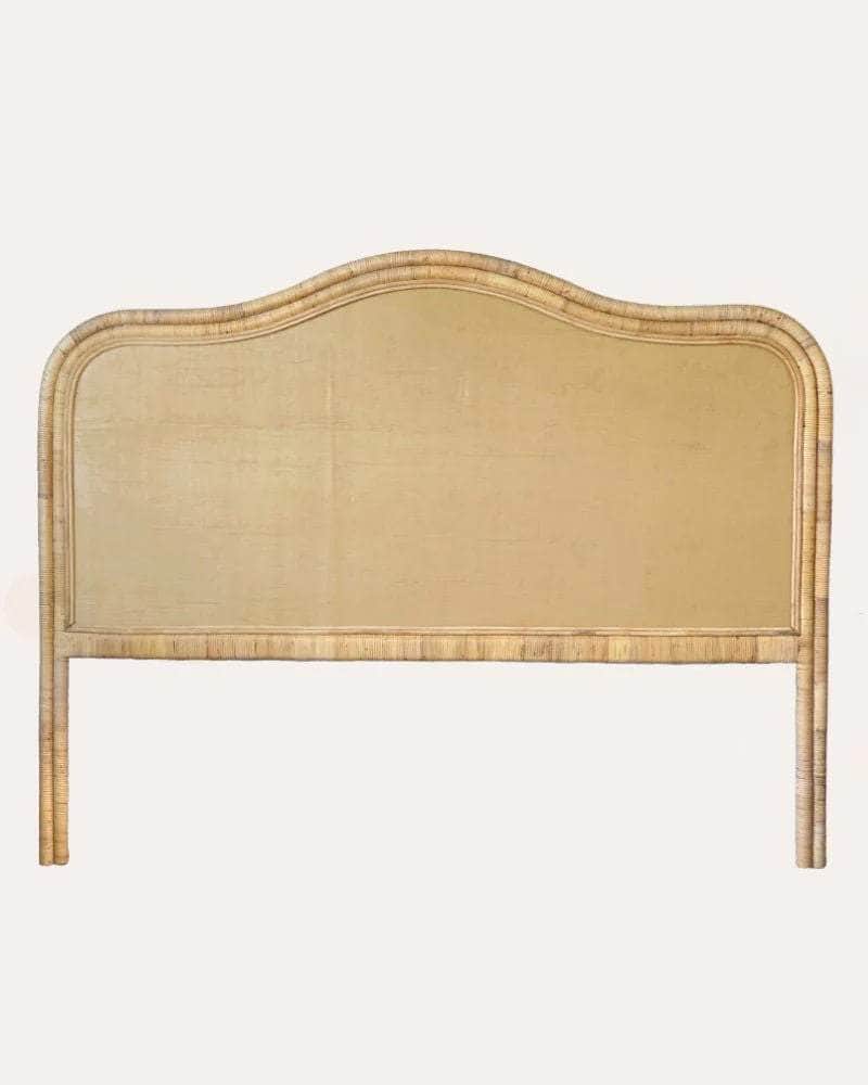Super King Rattan Headboard - Green