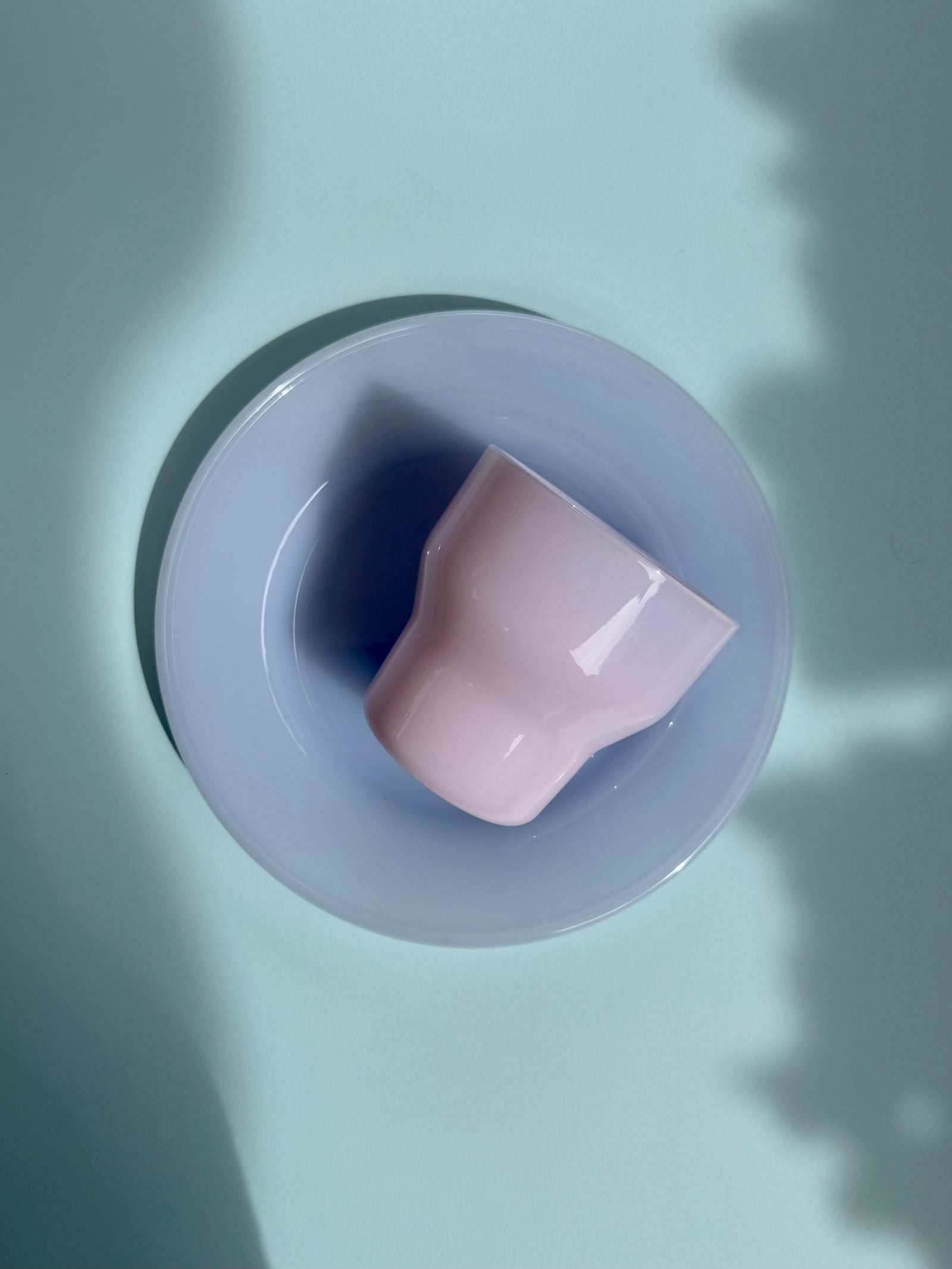 Brisita Glass Cup - Light Pink