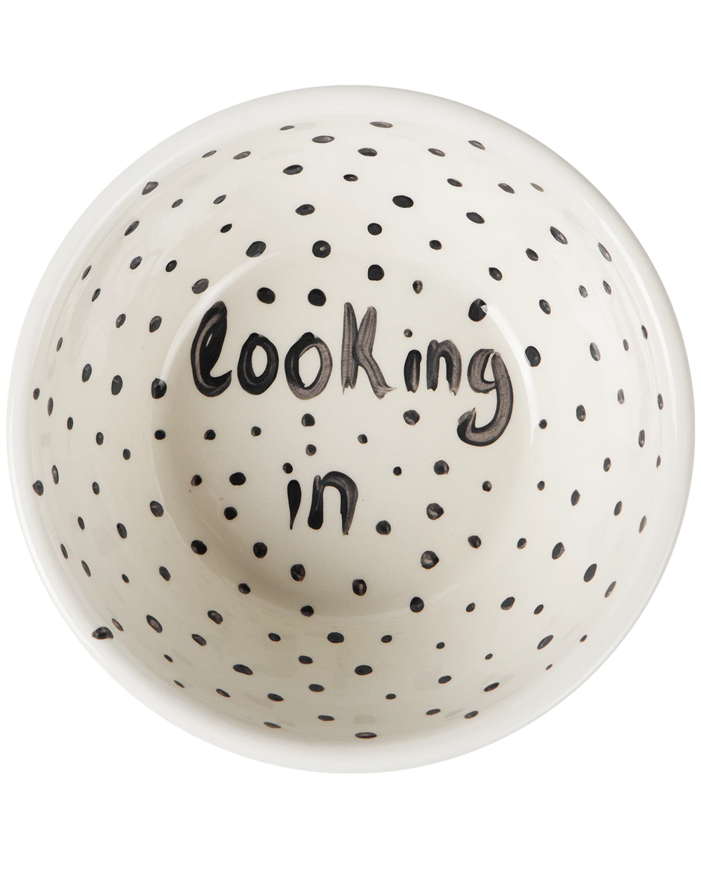 "Looking In" Hand Painted Bowl 4/12