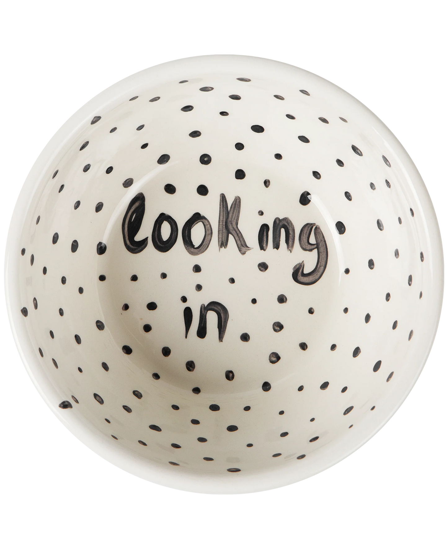 "Looking In" Hand Painted Bowl 4/12