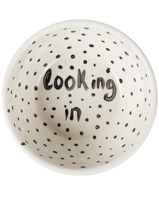 "Looking In" Hand Painted Bowl 4/12