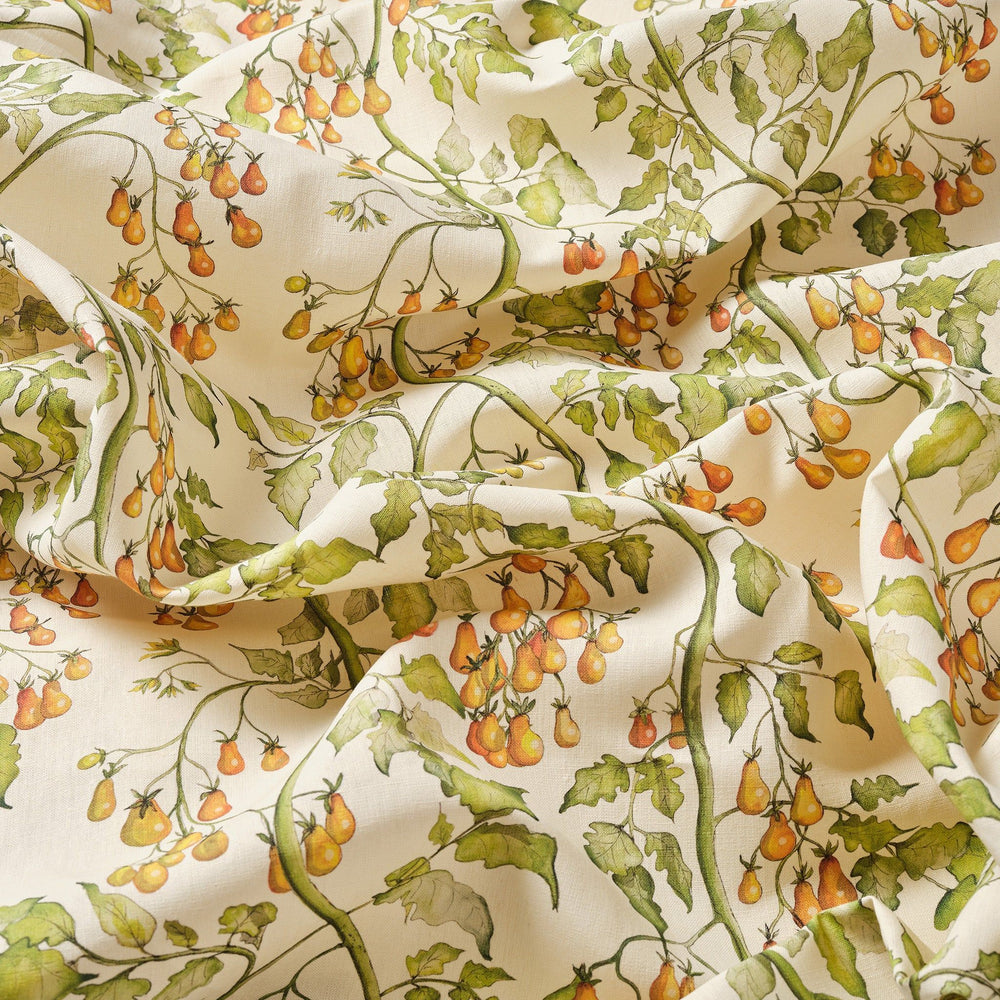 Yellow Tomato Vine Fabric