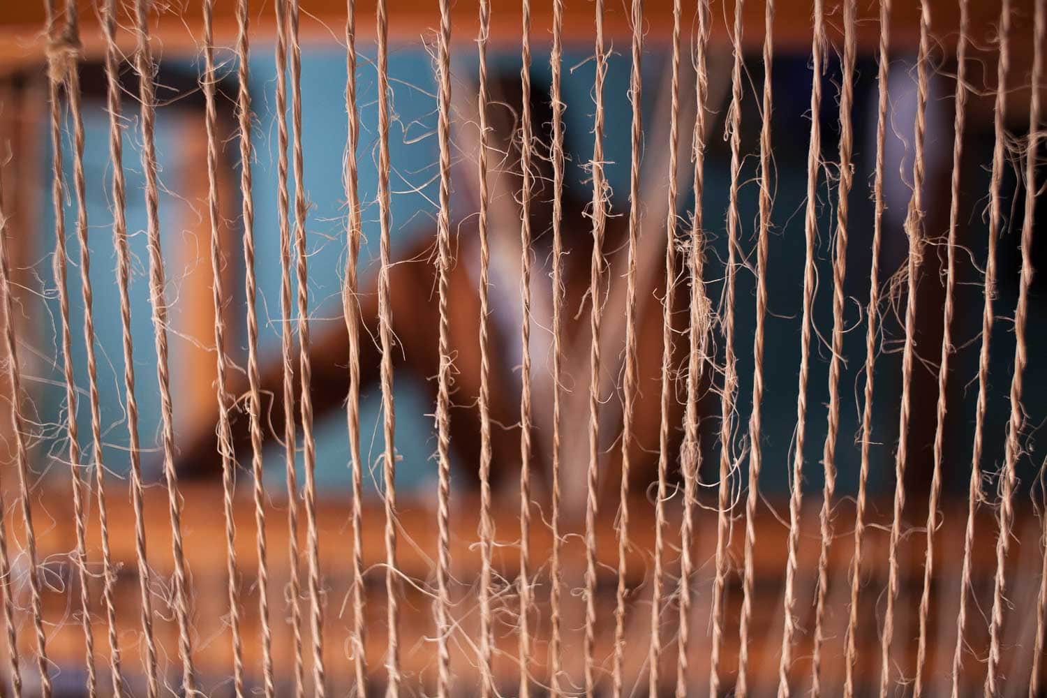 KICHANA: Natural & Black Woven Sisal Floor Runner