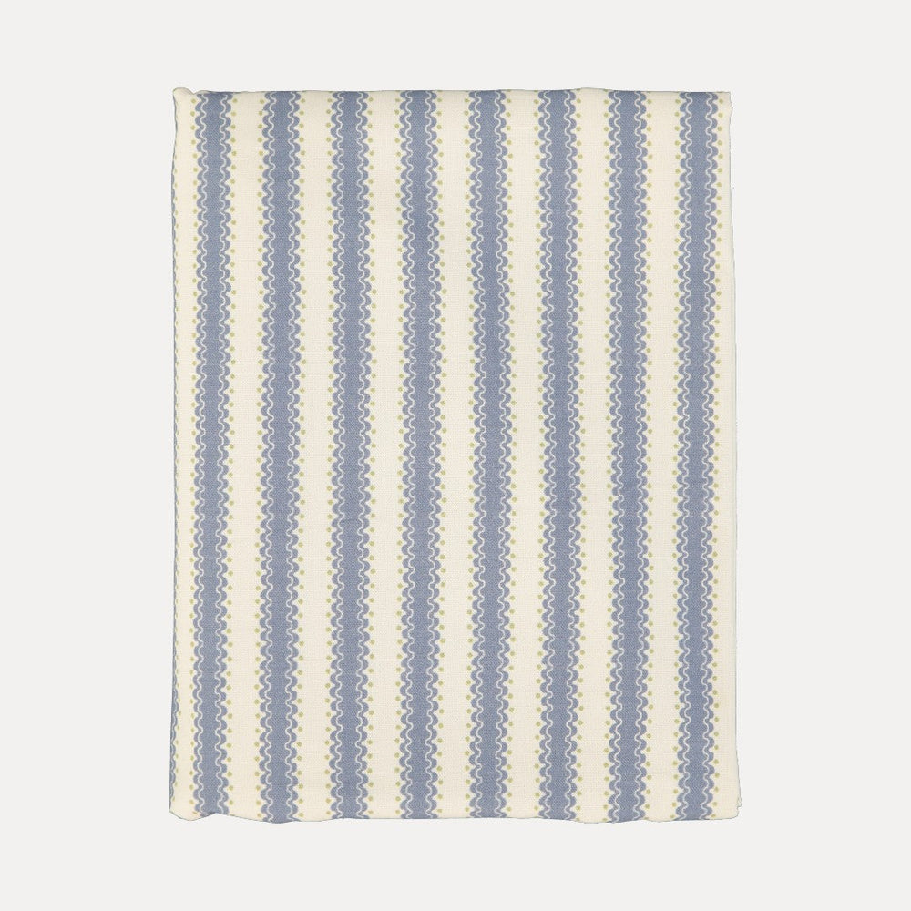 Atlantic Dark Blue Printed Tablecloth in 100% Cotton