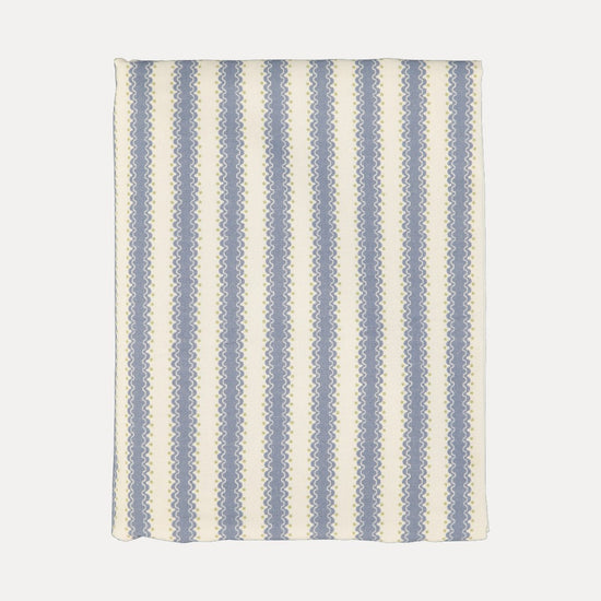 Atlantic Dark Blue Printed Tablecloth in 100% Cotton