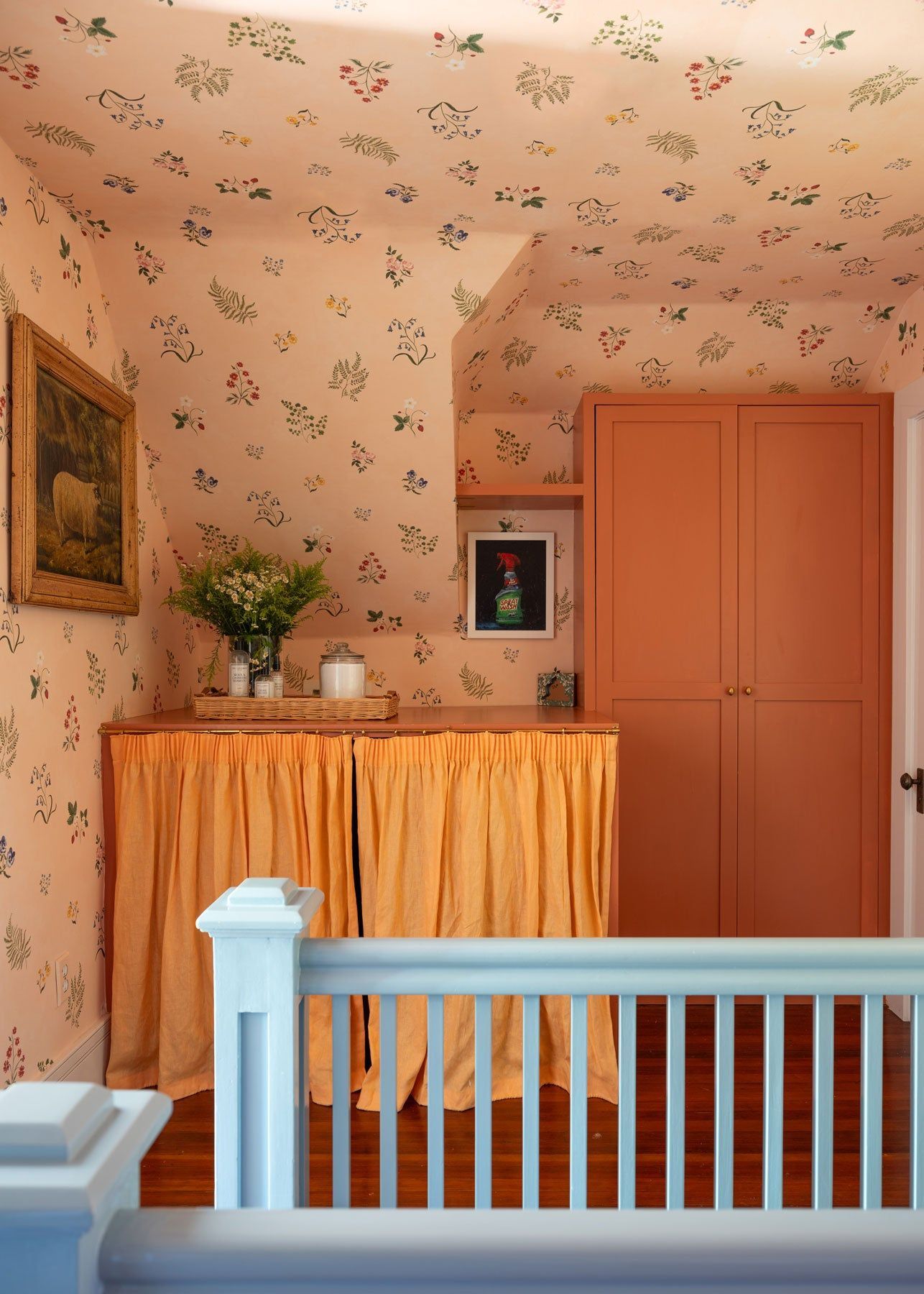 Herbarium Wildflower Wallpaper - Blush