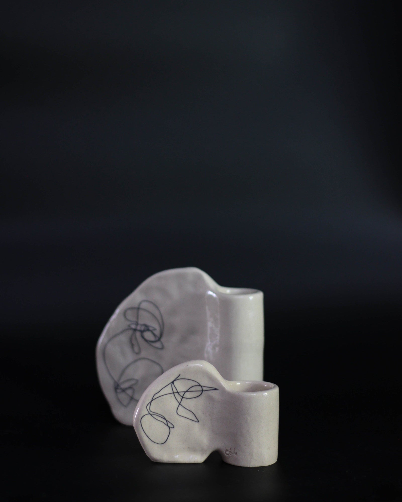 Nabi Candlesticks - Scribbles