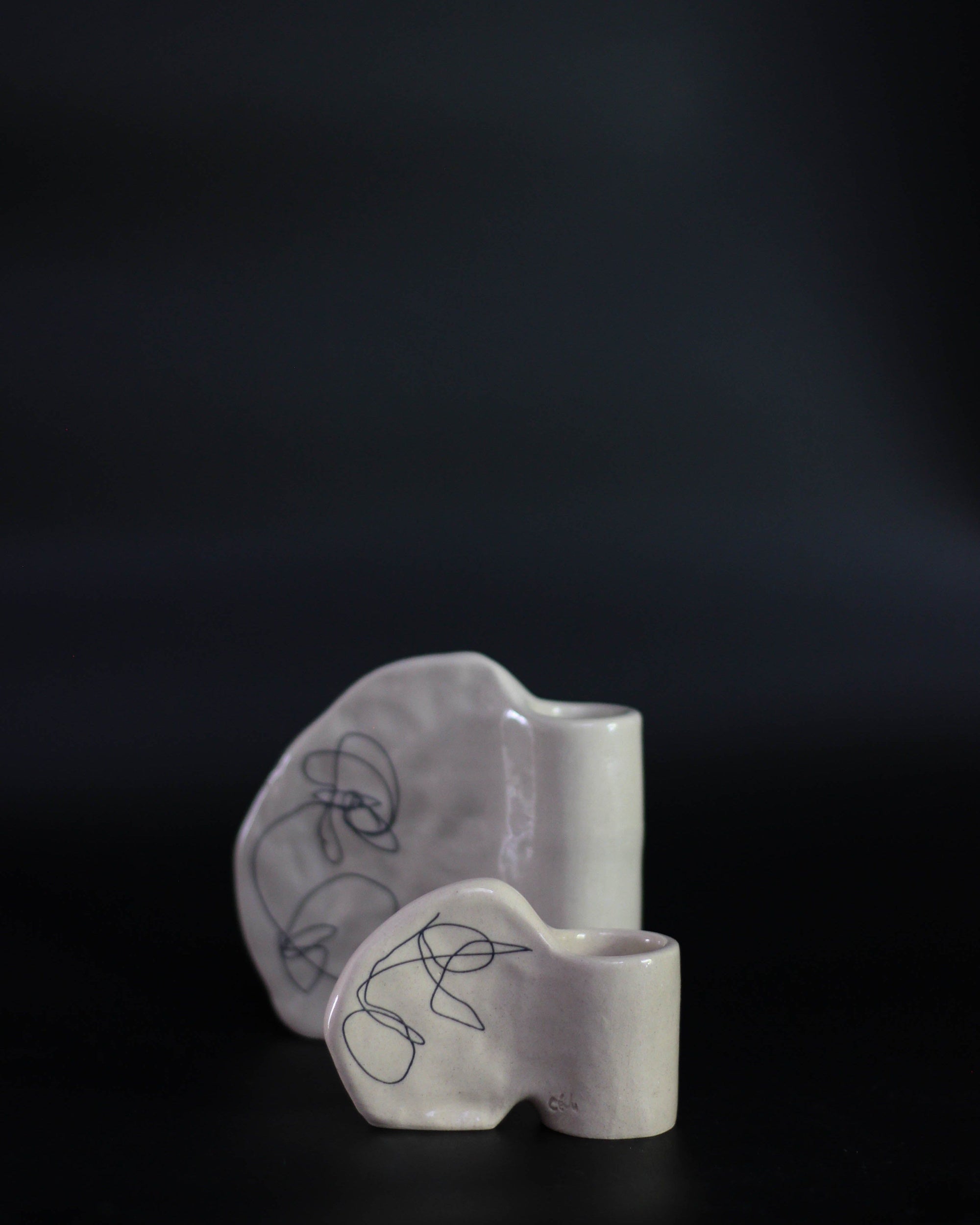 Nabi Candlesticks - Scribbles