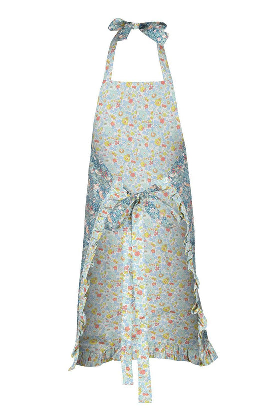 Reversible Ruffle Apron STRAWBERRY THIEF & BETSY SAGE