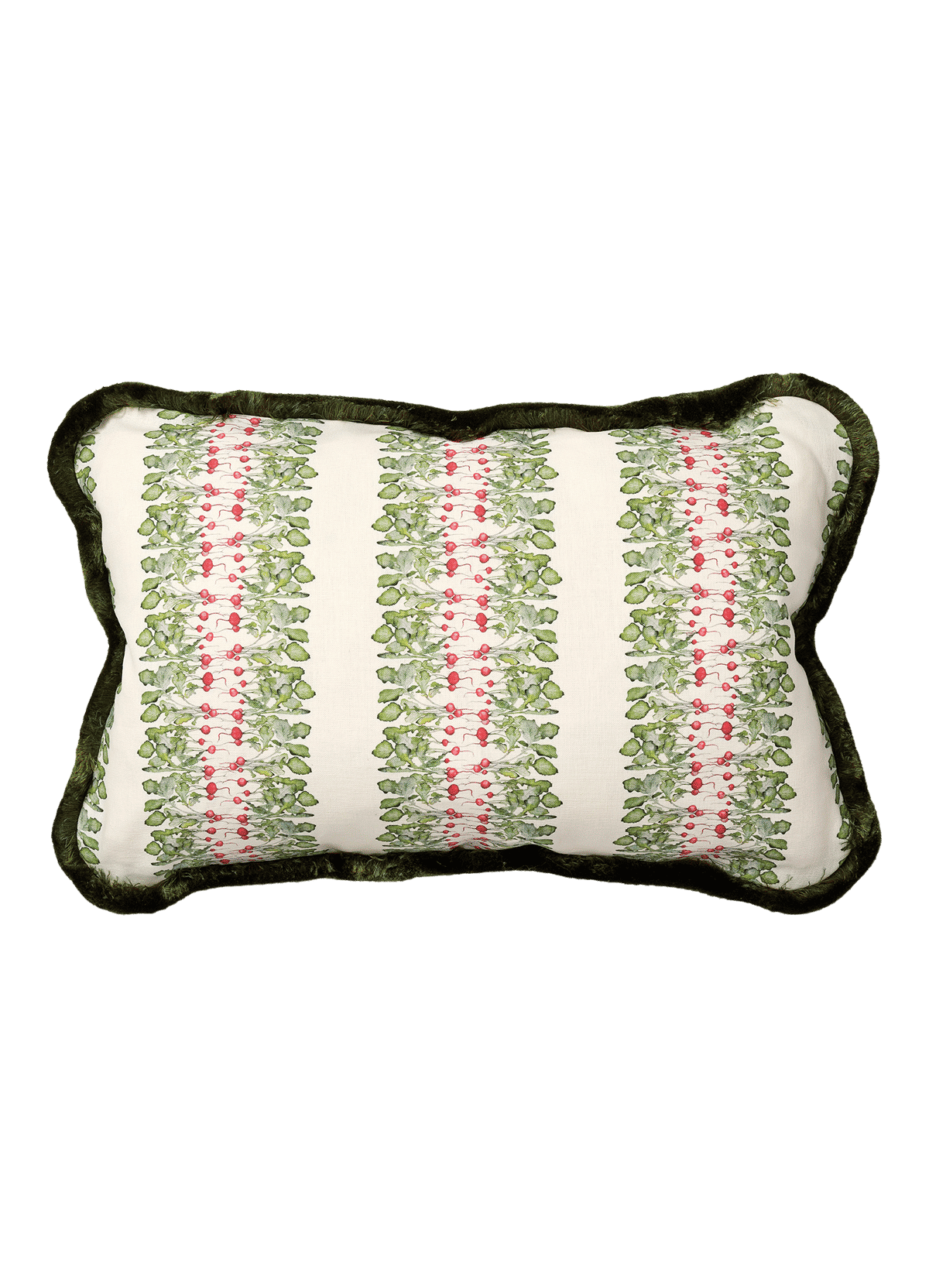 Rectangle Radish Stripe (Med) Cushion with Trim