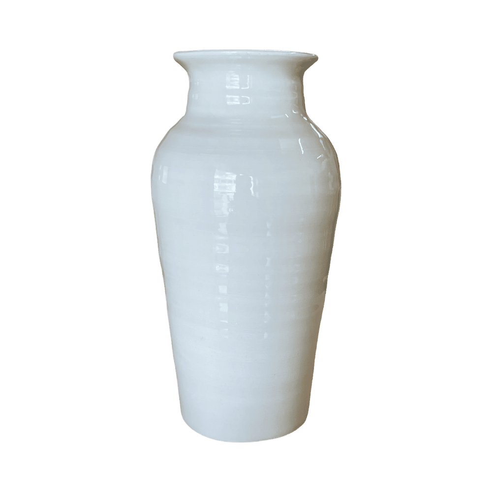White Stoneware Vase #2