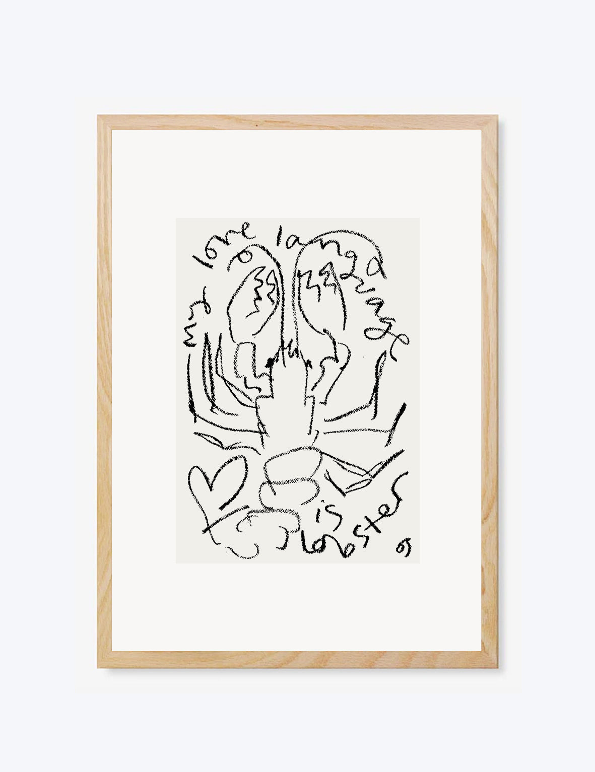 My Love Language Is Lobster Print