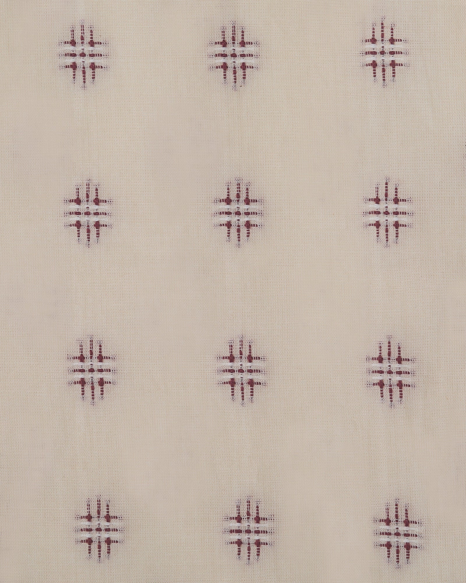 The Embroidered Cotton in Damson