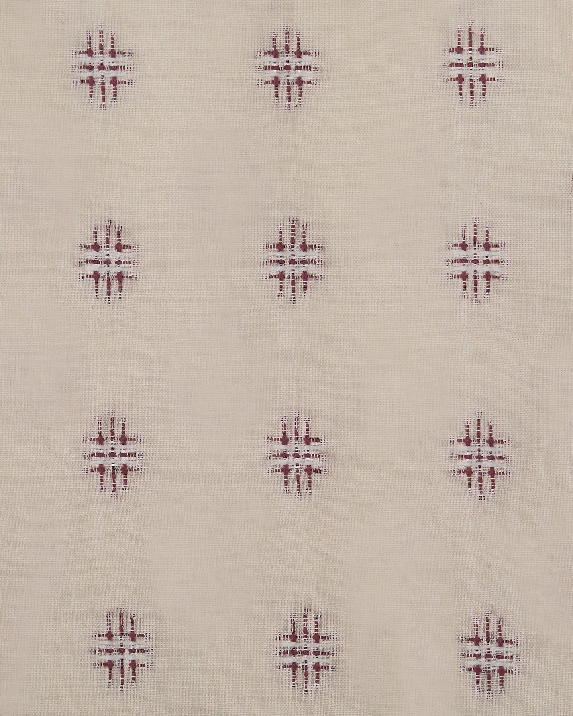 The Embroidered Cotton in Damson