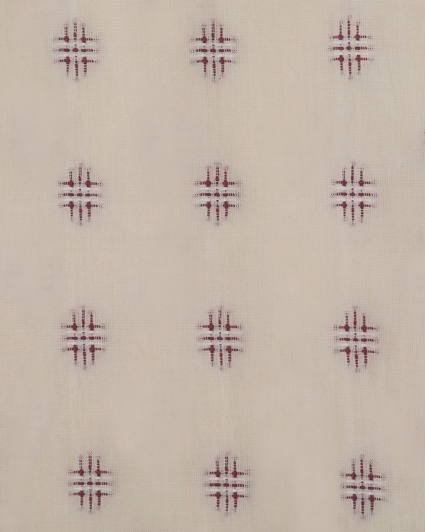 The Embroidered Cotton in Damson