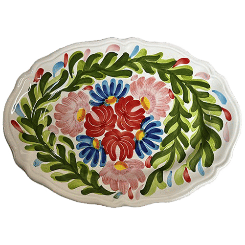 Campo Oval Plate 32cm Red