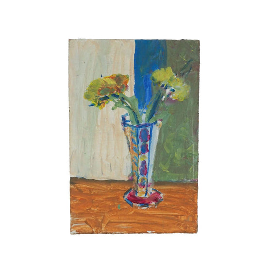 Oil on Board Floral Painting