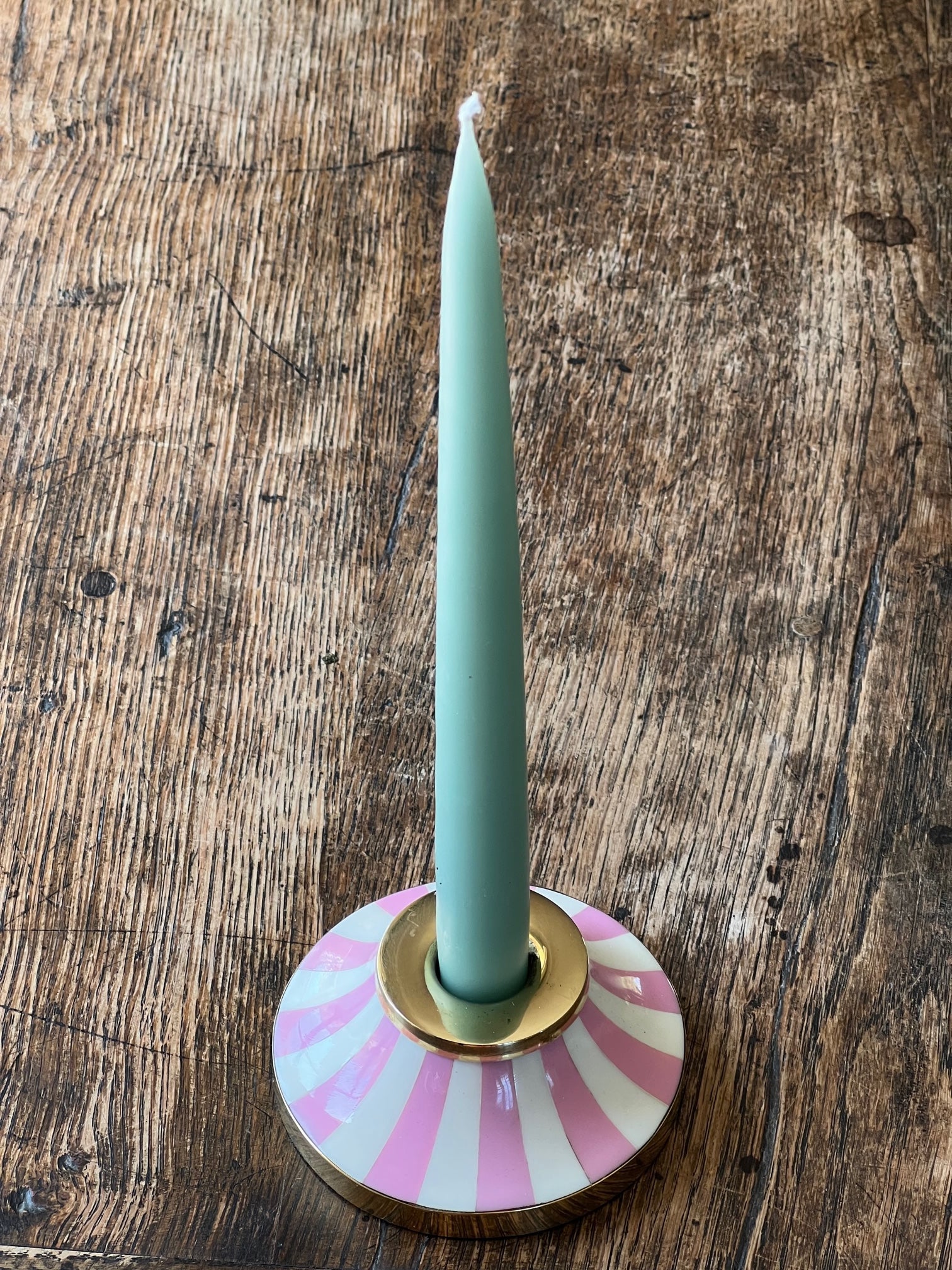 Circus Candleholder | Candy Pink | Striped