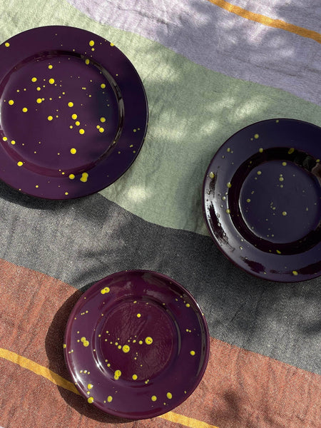Hand Splatter Terracotta Dessert Plate