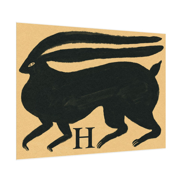 Tabby Booth Fine Art Print • H for Hare
