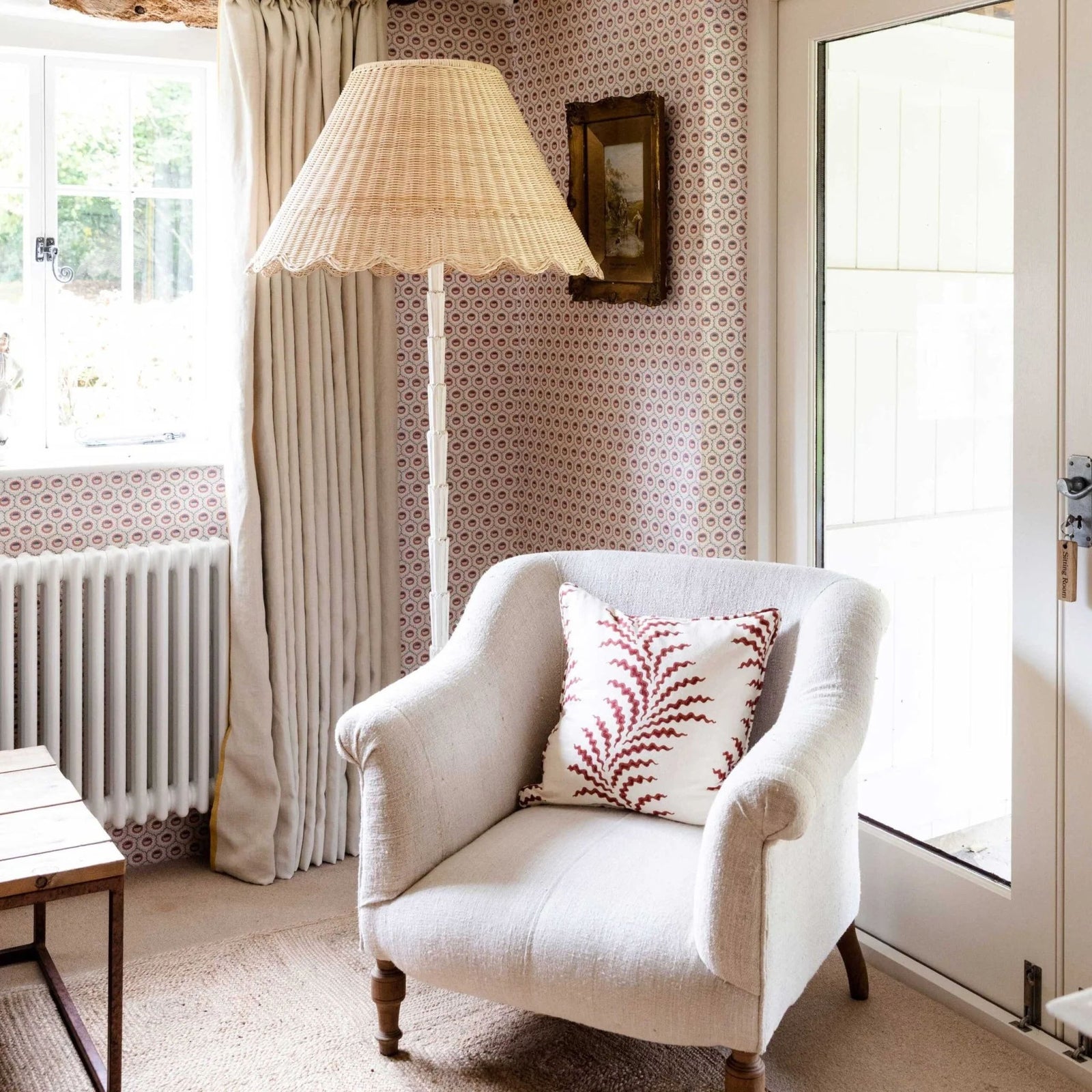 Mimi Rattan Scalloped Lampshade (XL)