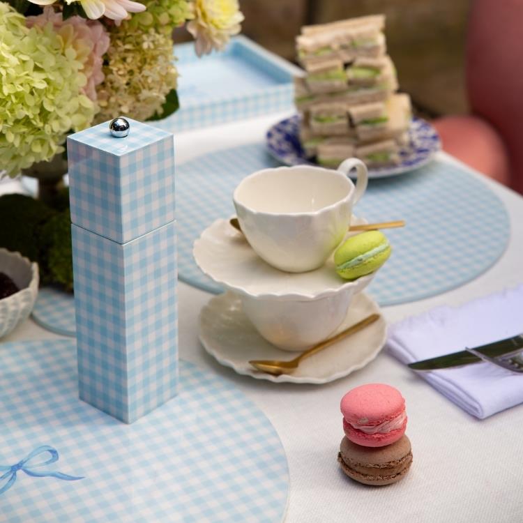 Blue Gingham Placemats- Set of 4