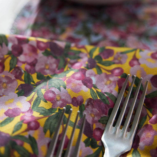 Romance is Dead Yellow Napkins | Set of 6
