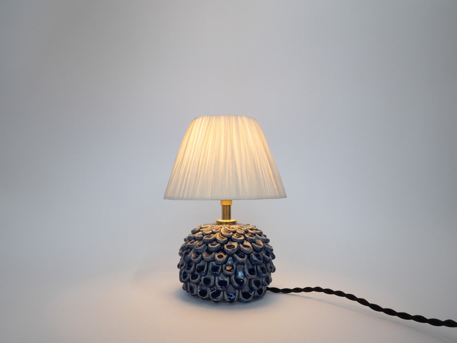 Short 'Petal' Table Lamp - Dark Blue