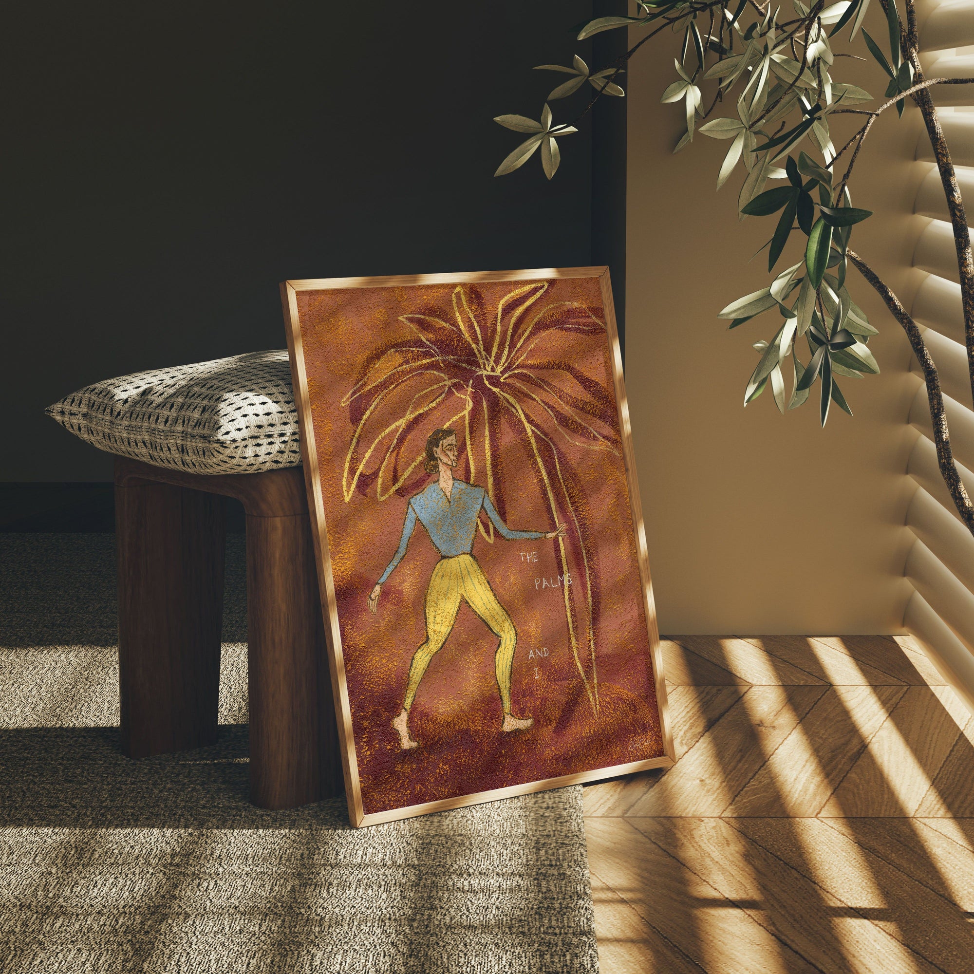 The Palms and I - Botanical Art Print