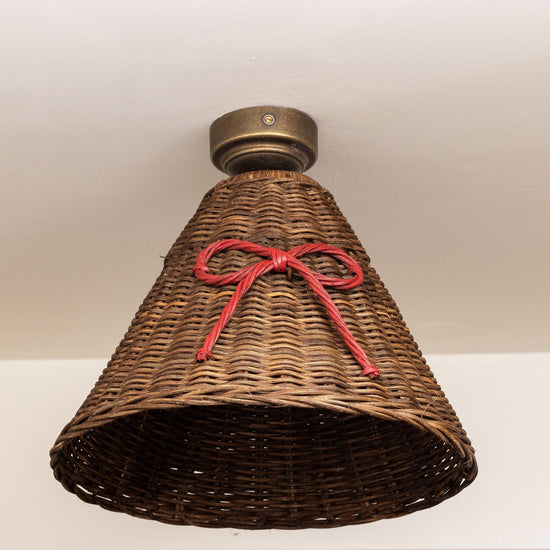 Bow Rattan Pendant Shade