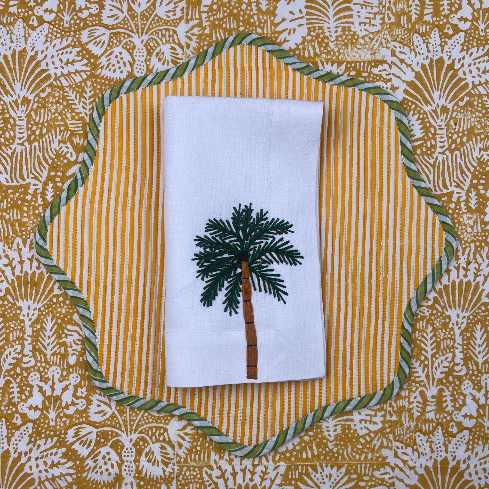 The 'Le Palmier' Palm Napkin