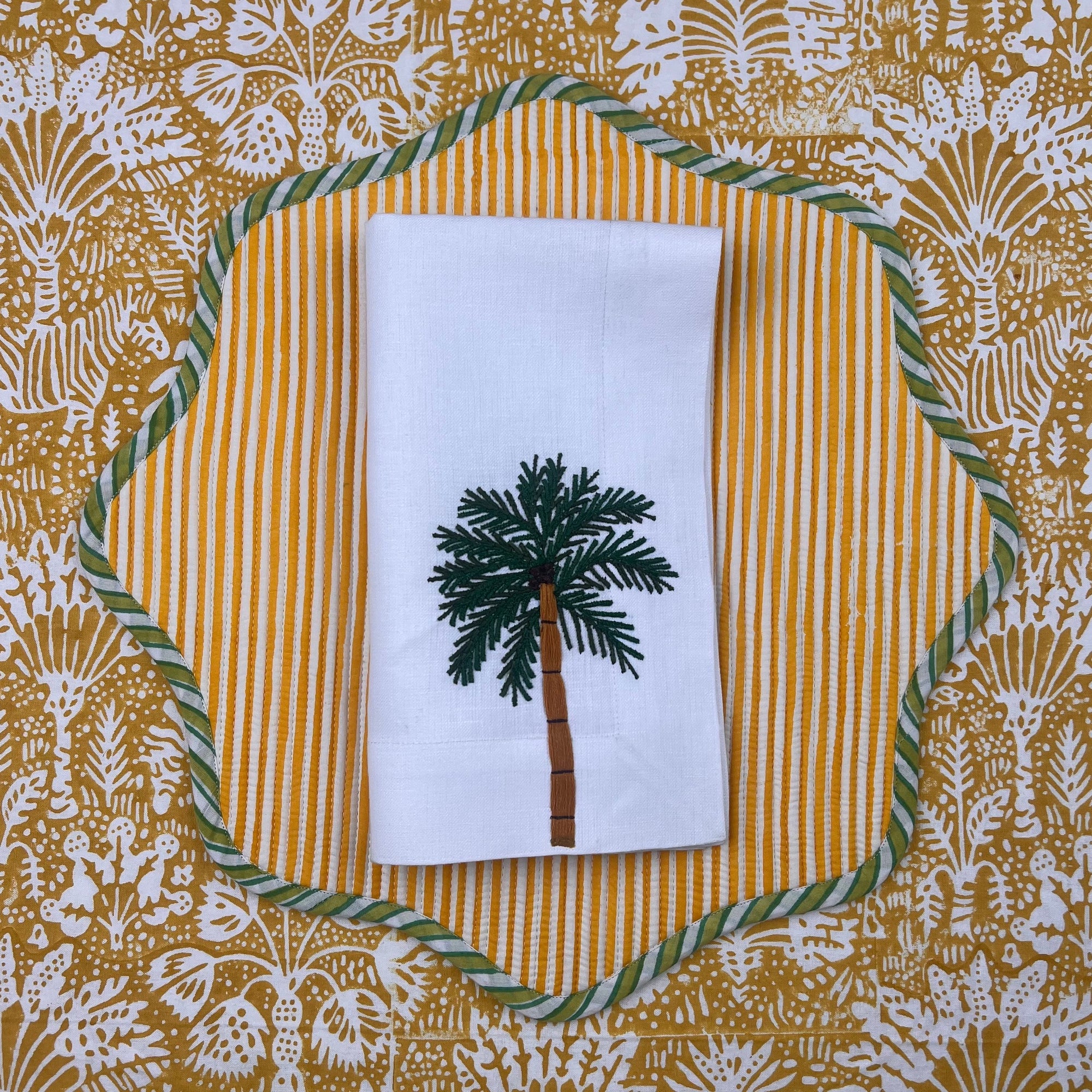 The 'Le Palmier' Palm Napkin
