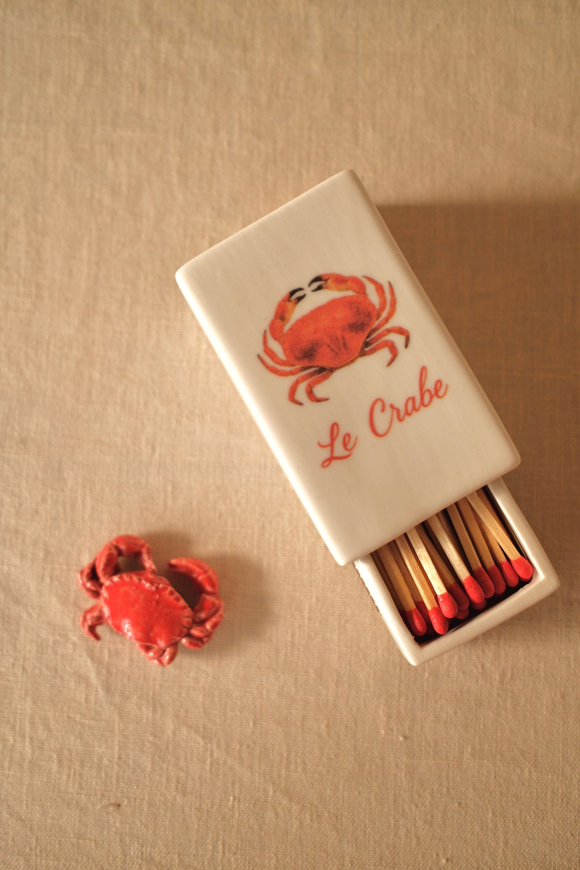 ‘Le Crabe’ Ceramic Matchbox