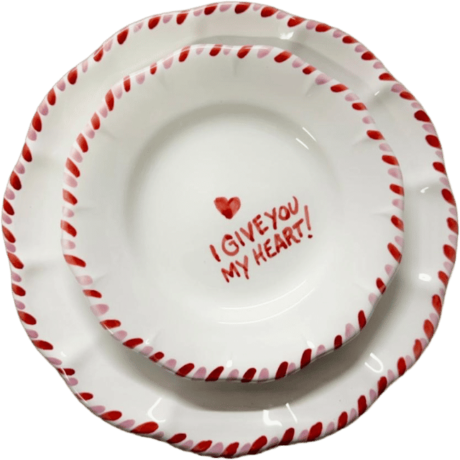 I Give You My Heart Plate - 20cm