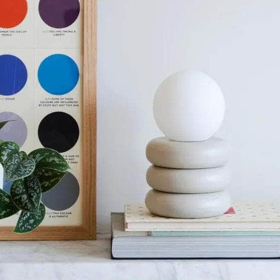 Sand cordless table lamp