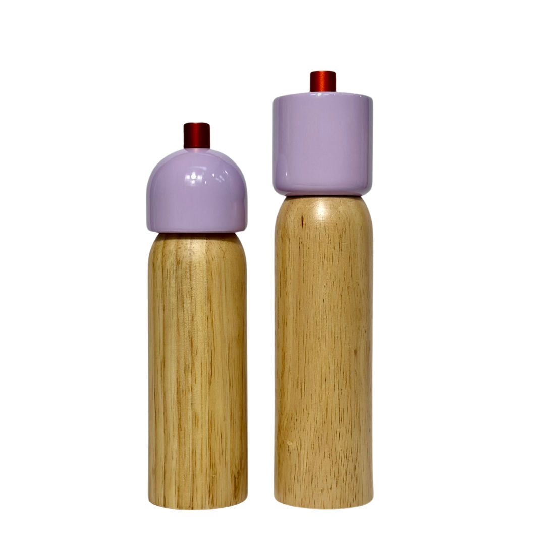Salt & Pepper Grinder | Lilac & Red
