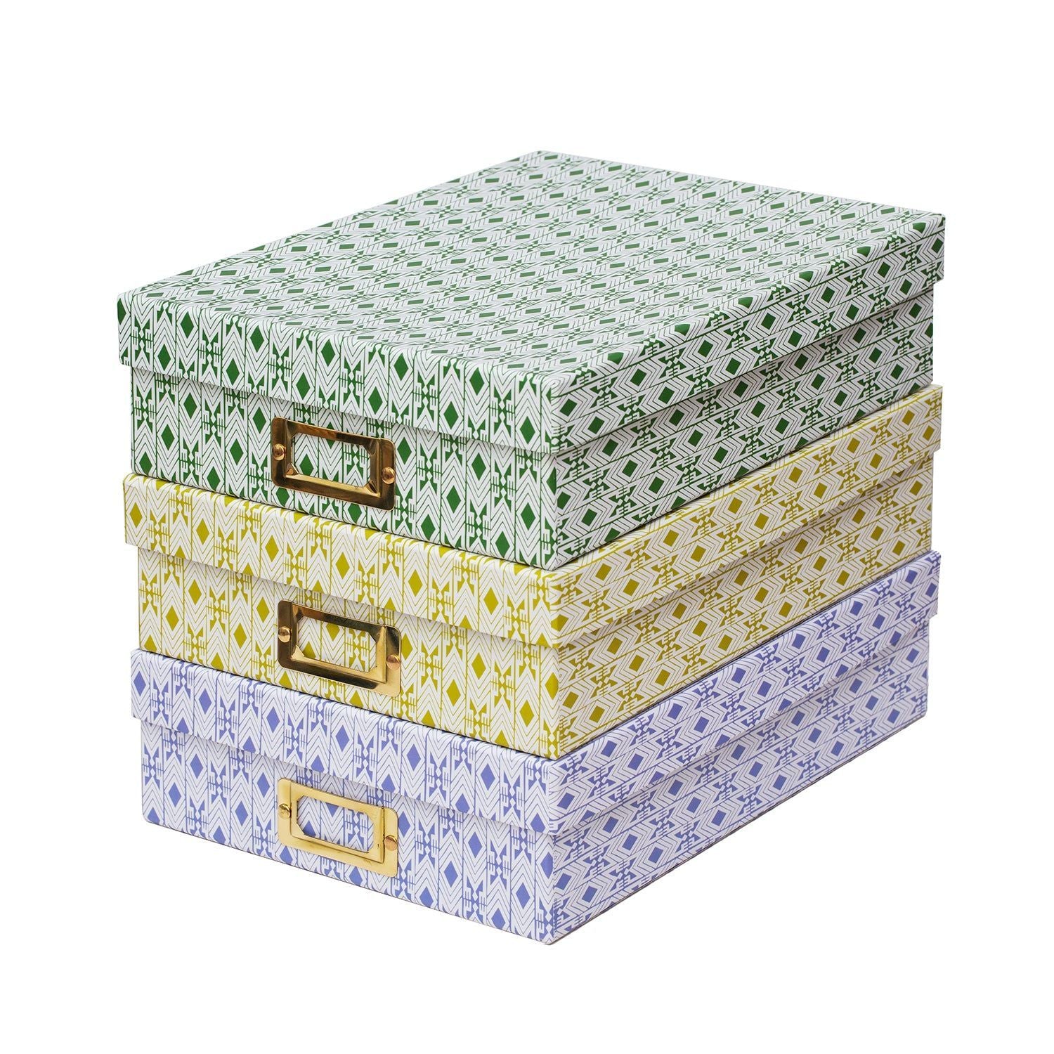 Tijan Maize Yellow Lidded Portfolio Box