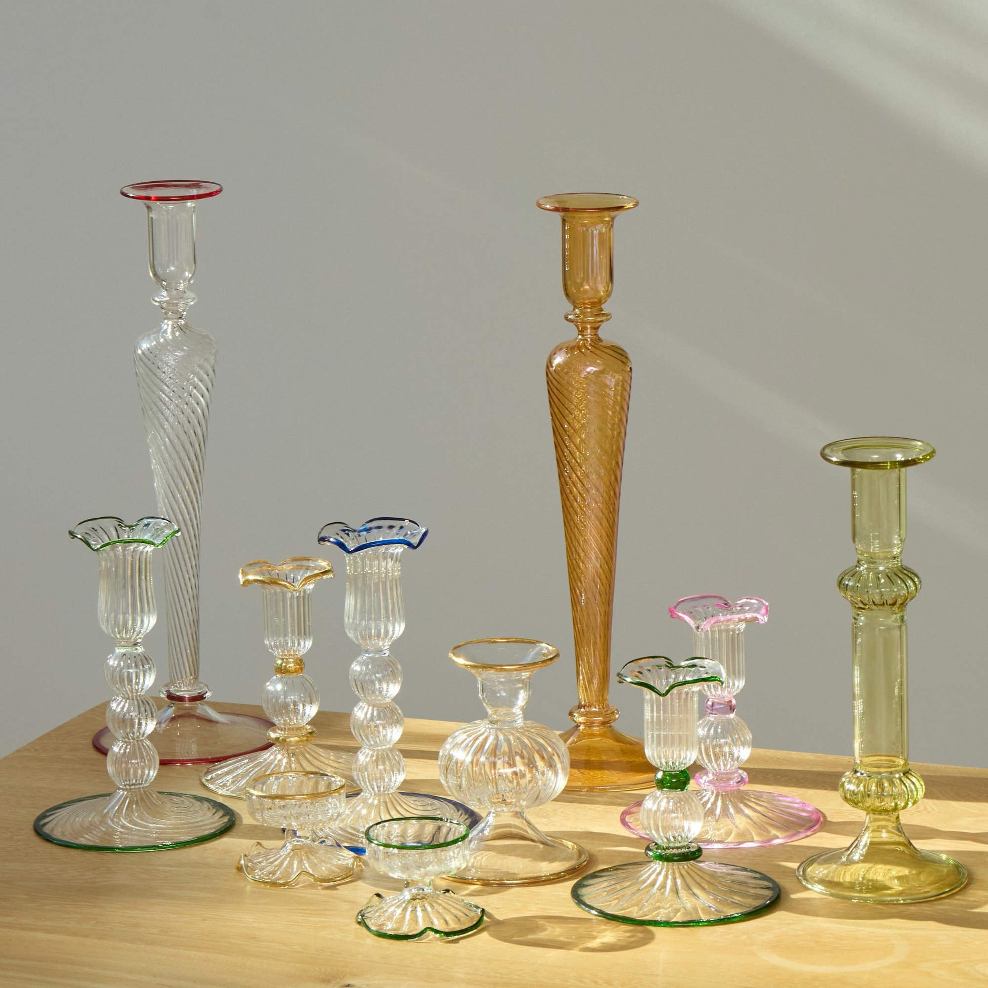 Amber Horatio Candleholders (set of 2)