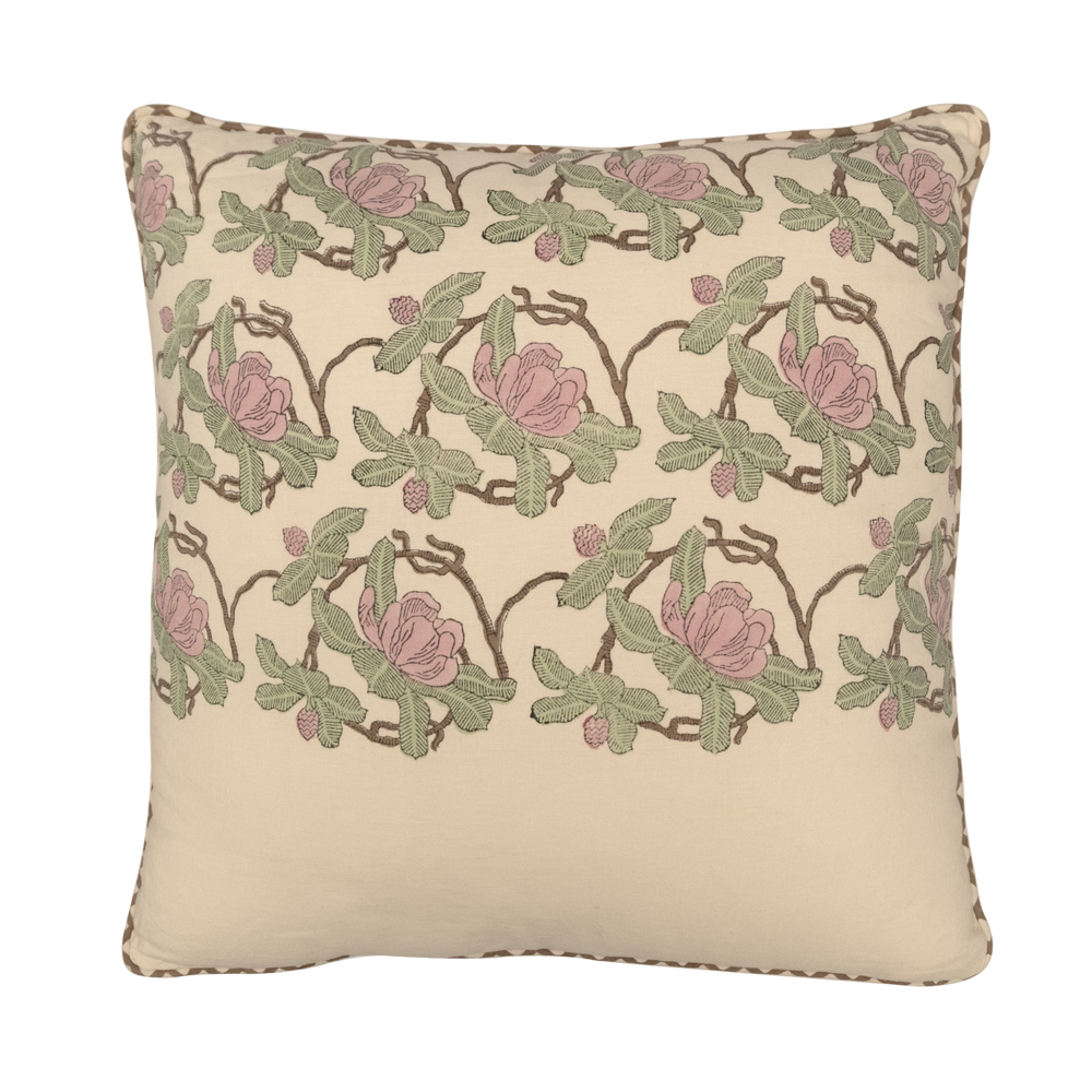 Block Printed Interior Pillow Cover – 20x20 in