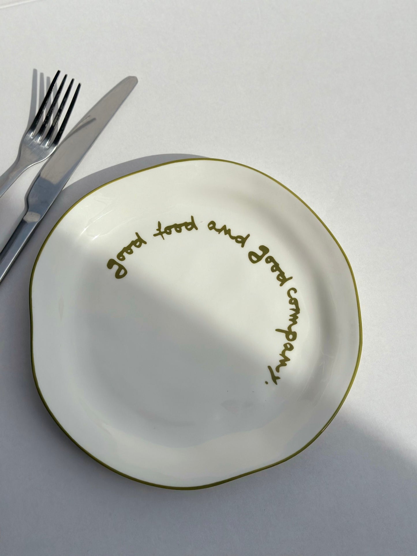 Statement Plate | 'Good Food And Good Company'