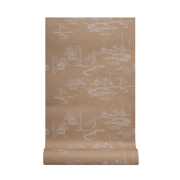 Banana Island Sand Beige Wallpaper