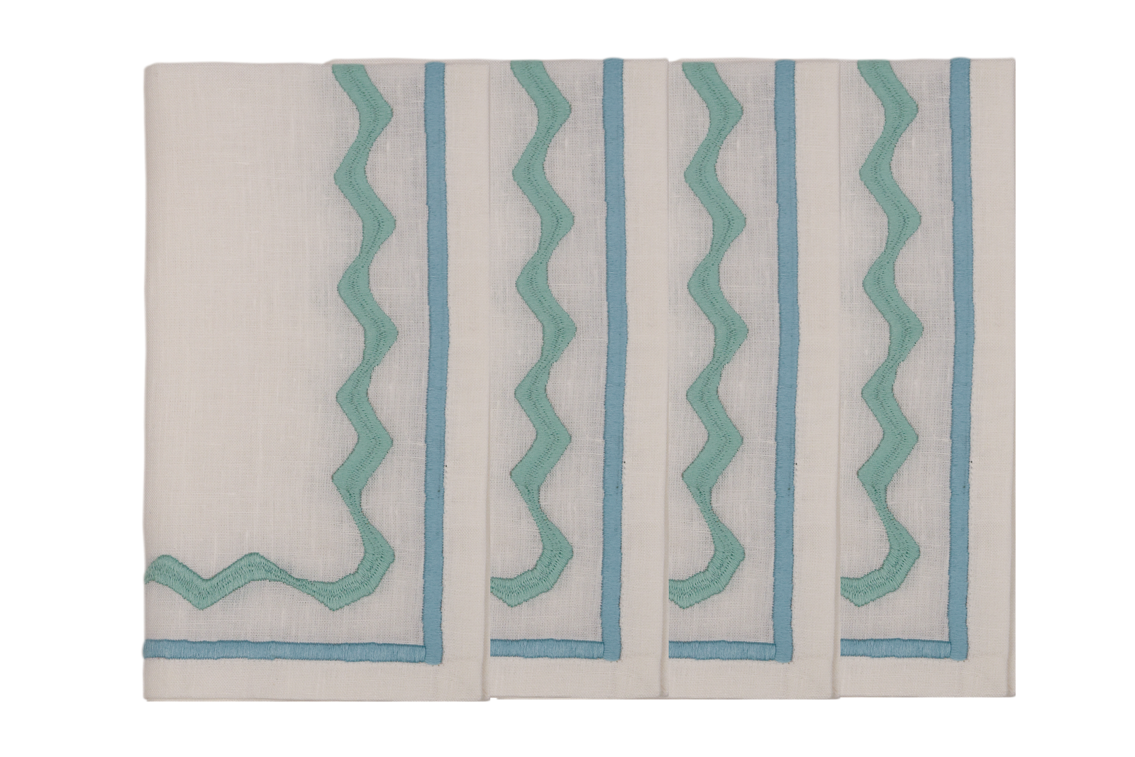 Embroidered Linen Napkins (Set of 4) 18×18 in