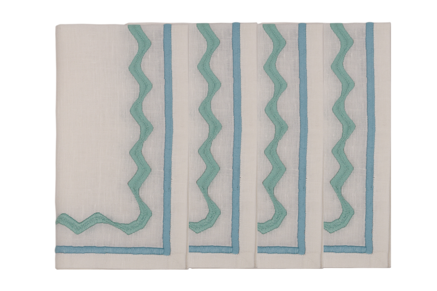 Embroidered Linen Napkins (Set of 4) 18×18 in