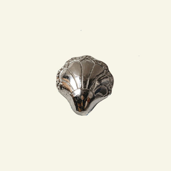 Chunky Shell Knob, Polished Chrome