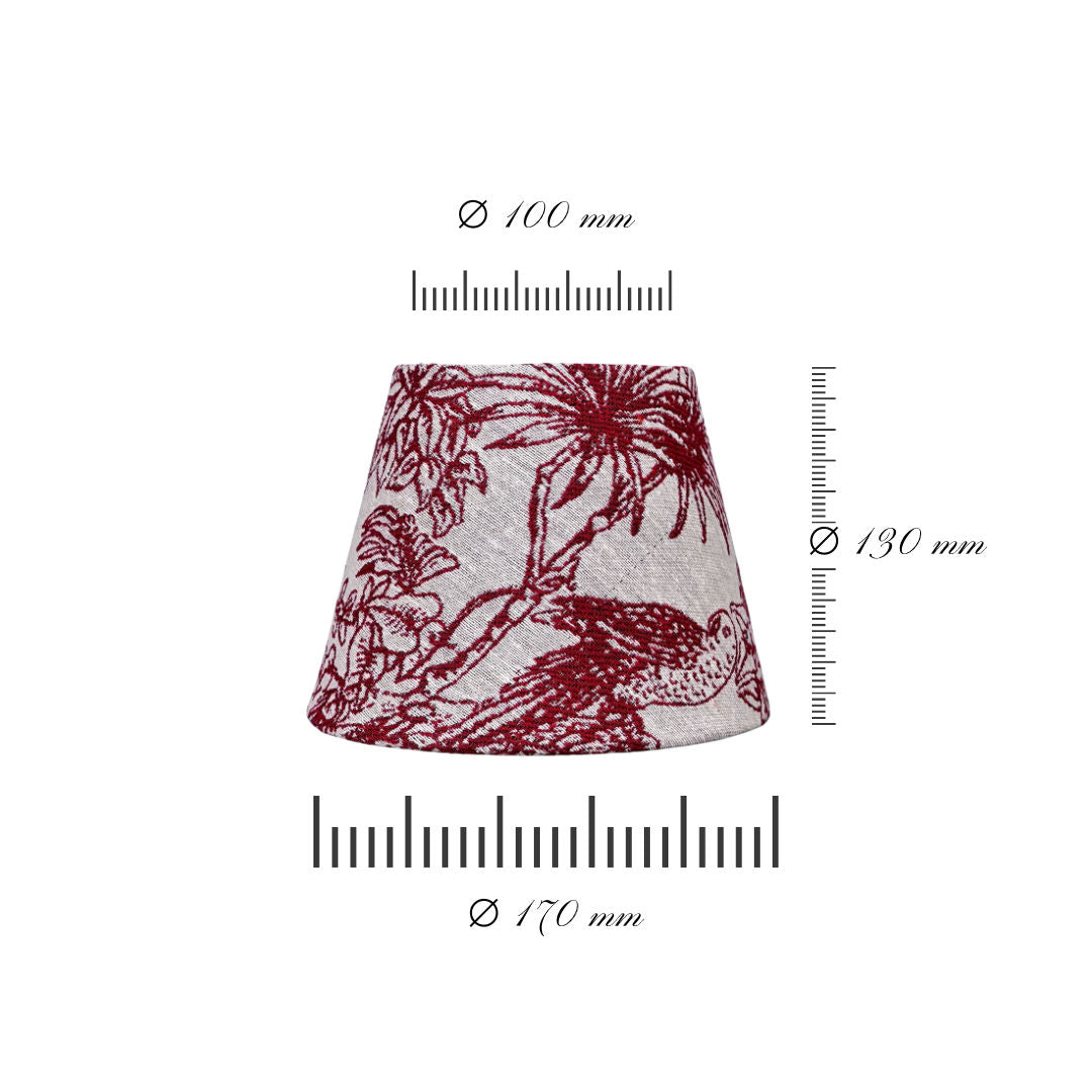 Lampshade Red Parrot