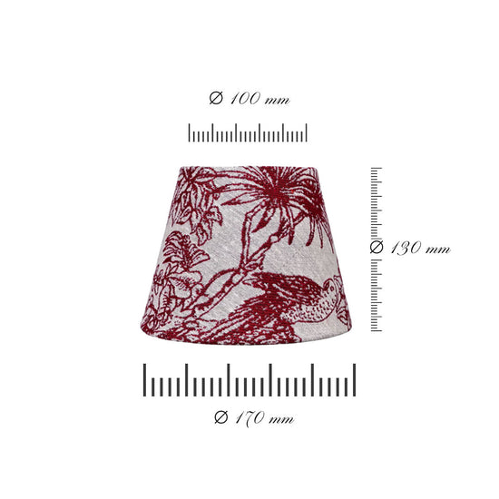 Lampshade Red Parrot