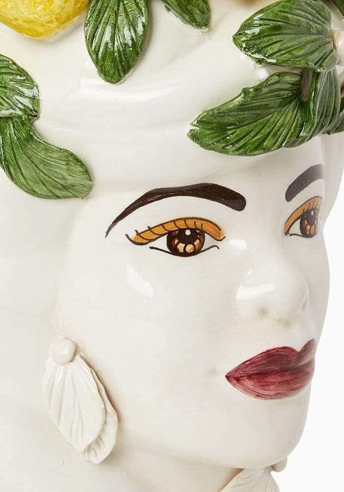 Italian Woman with Lemons Vase Moro Head